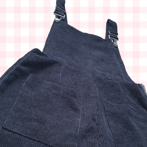 Zaful Black Corduroy Romper - Picture 2 of 5